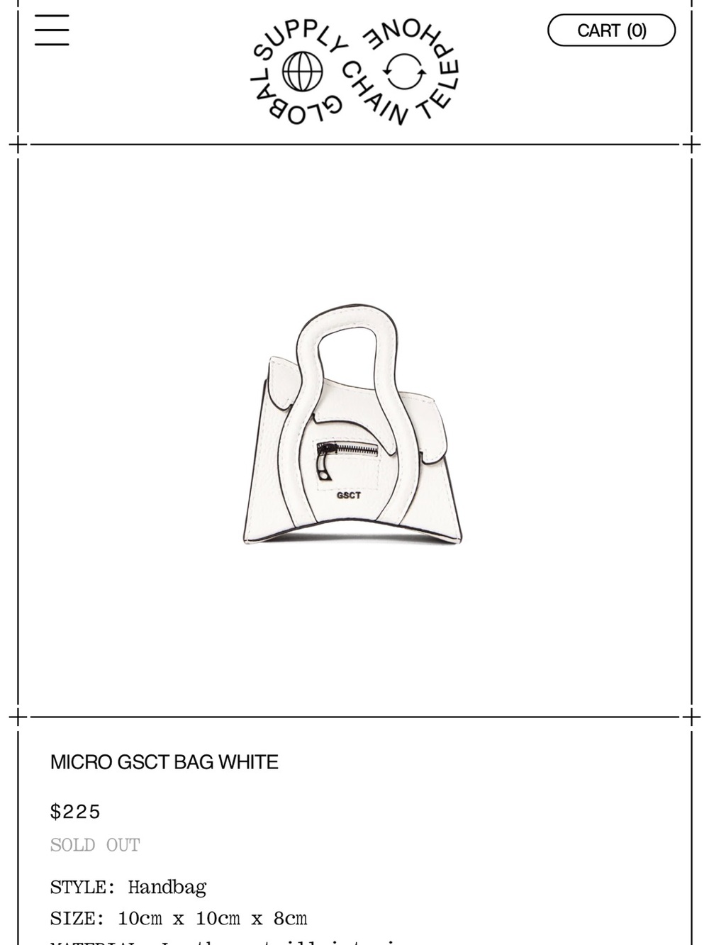 MICRO GSCT BAG White
